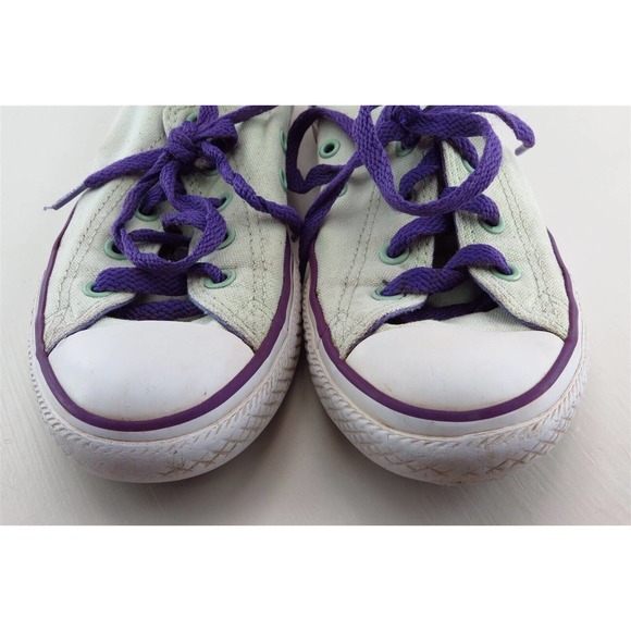 Converse All Star Green Fabric Casual Shoes Girls Shoes Size 2.5‎ - Picture 2 of 7